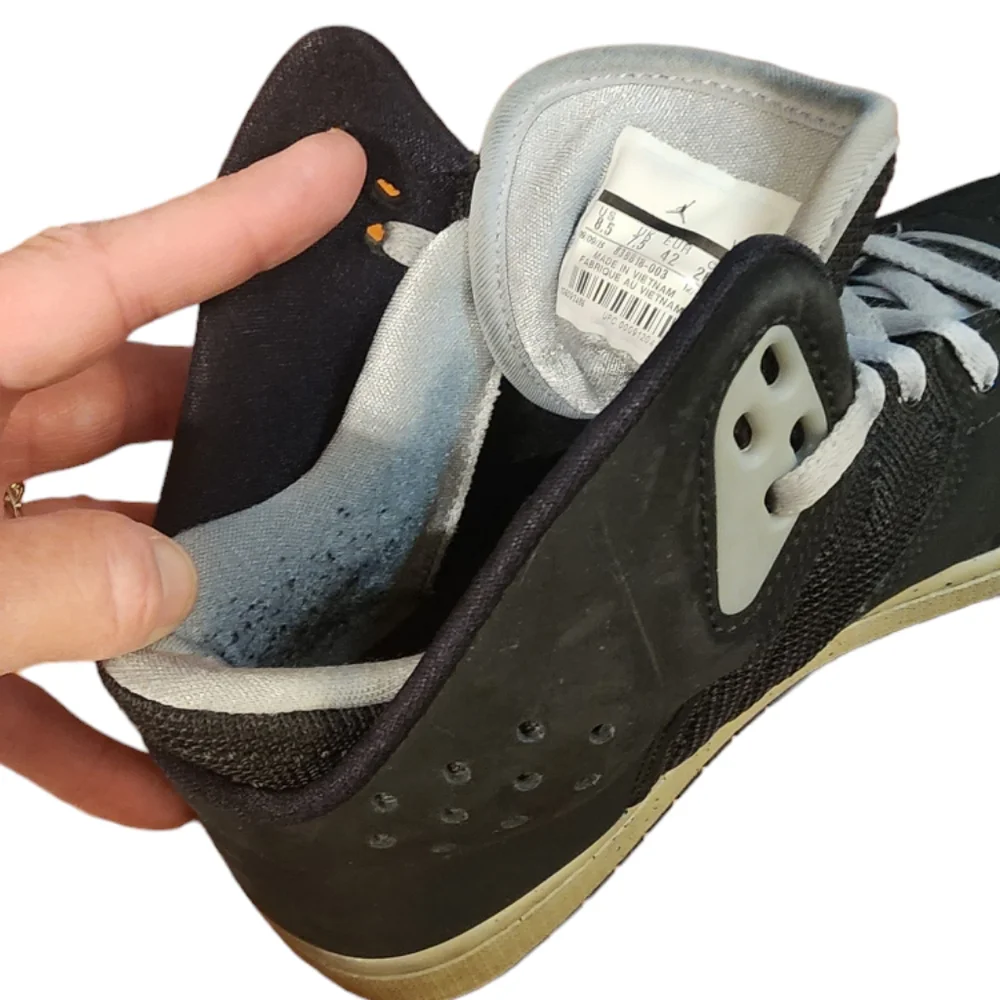 Nike Air Jordan 1 Flight 4 Basketball Black Sneakers Athletic Mens Size‎ 8.5